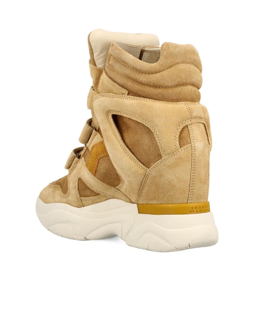 Isabel Marant Natural Balskee Suede Leather Sneakers