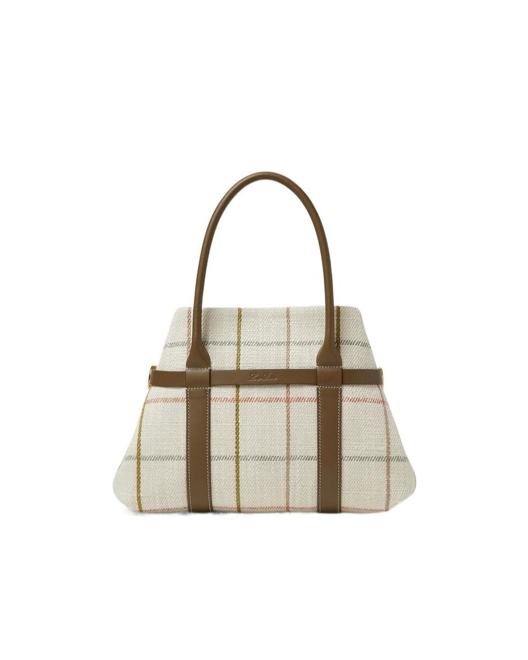 Loro Piana White Ghiera Small Handbag