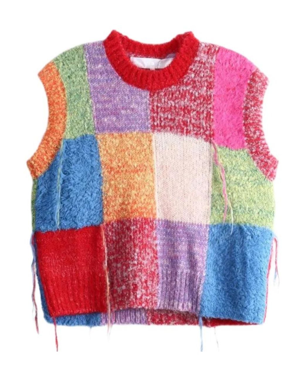 Comme des Garçons Pink Sleeveless Knit Top