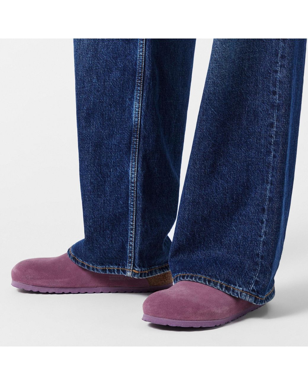 Birkenstock Purple Buckle Mules