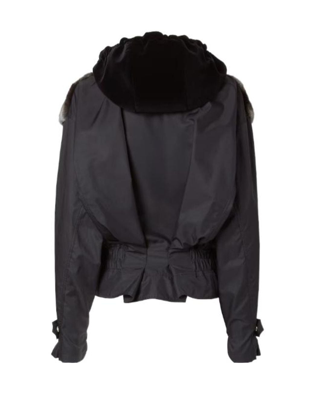 Fendi Black Mink And Gabardine Blouson