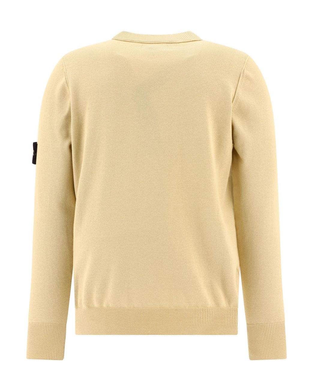 Stone Island Natural Compass Patch Crewneck Knitted Jumper for men