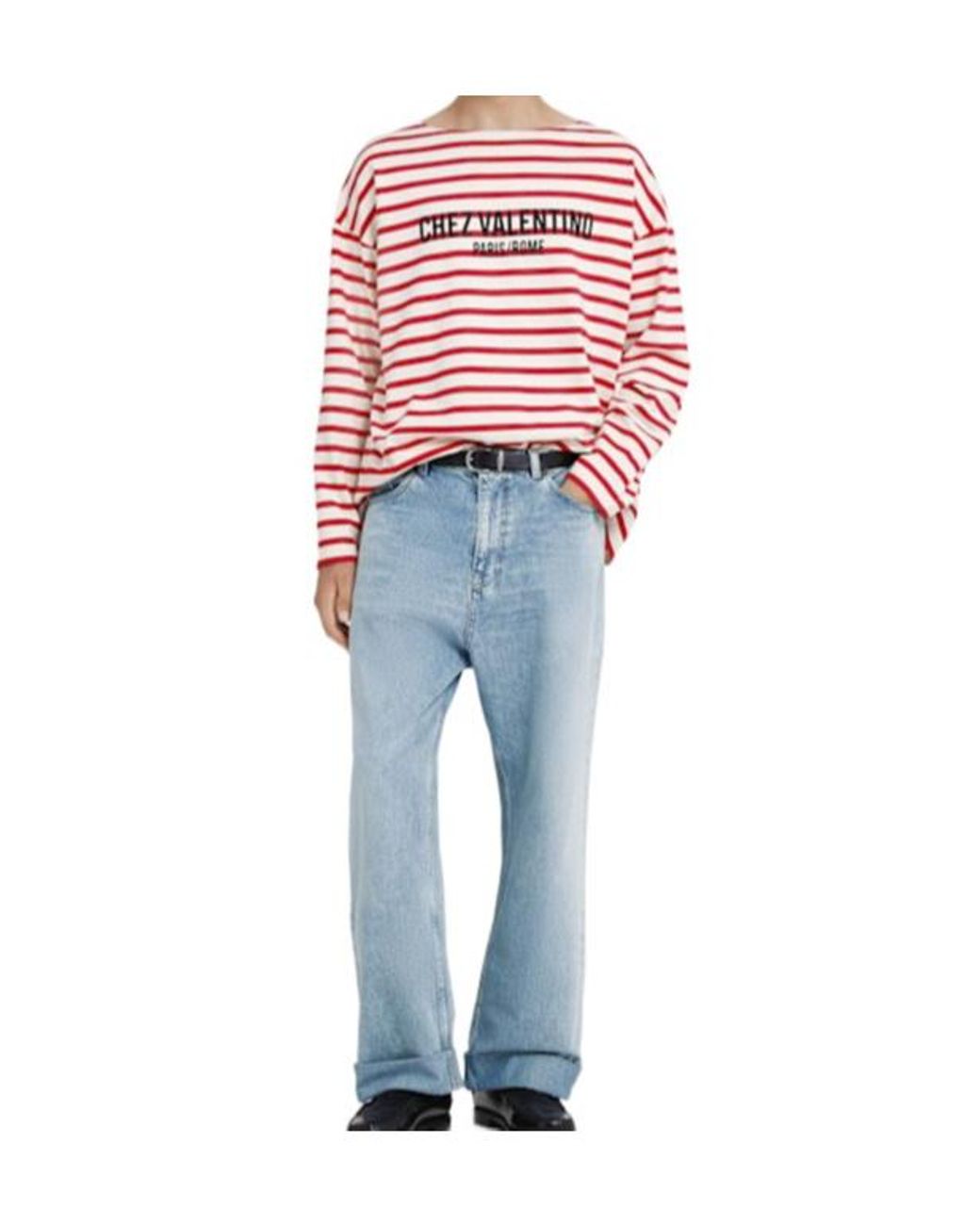 Valentino Blue Stonewashed Denim Jeans for men