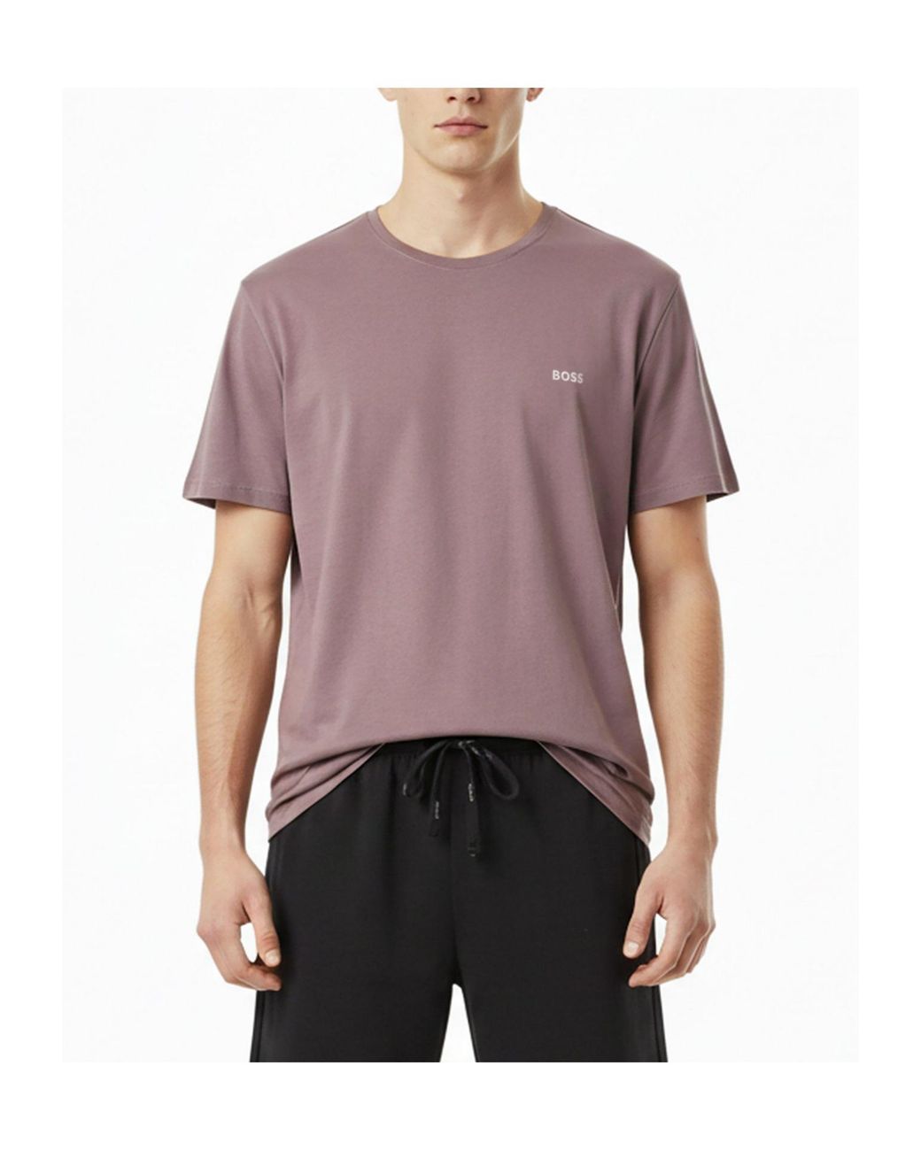 Boss Purple Short Sleeve T-Shirt for men