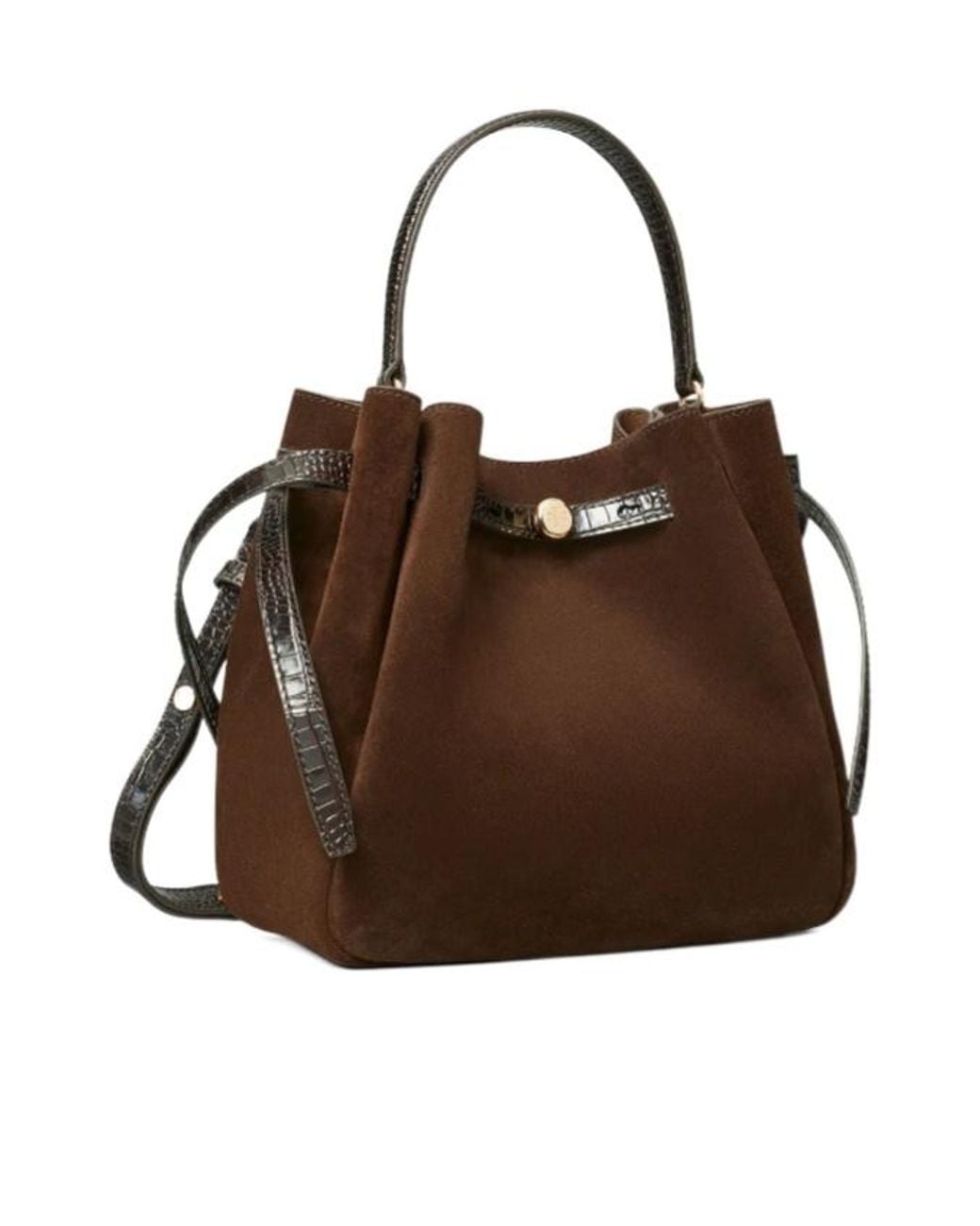 Tory Burch Brown Romy Small Bucket Bag