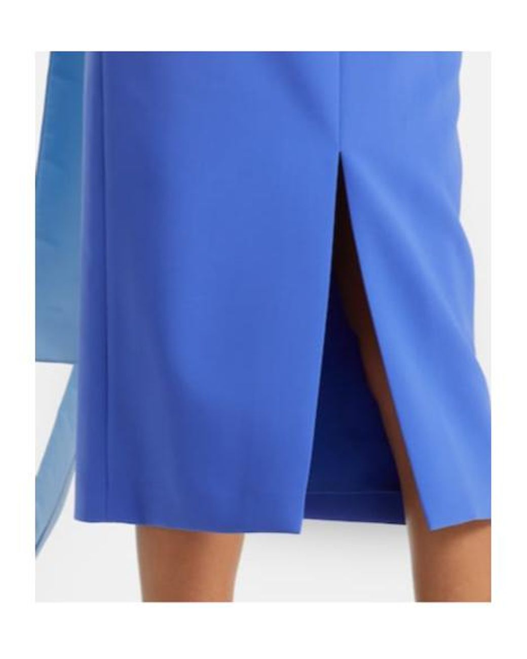 Carolina Herrera Blue Crêpe Cocktail Dress