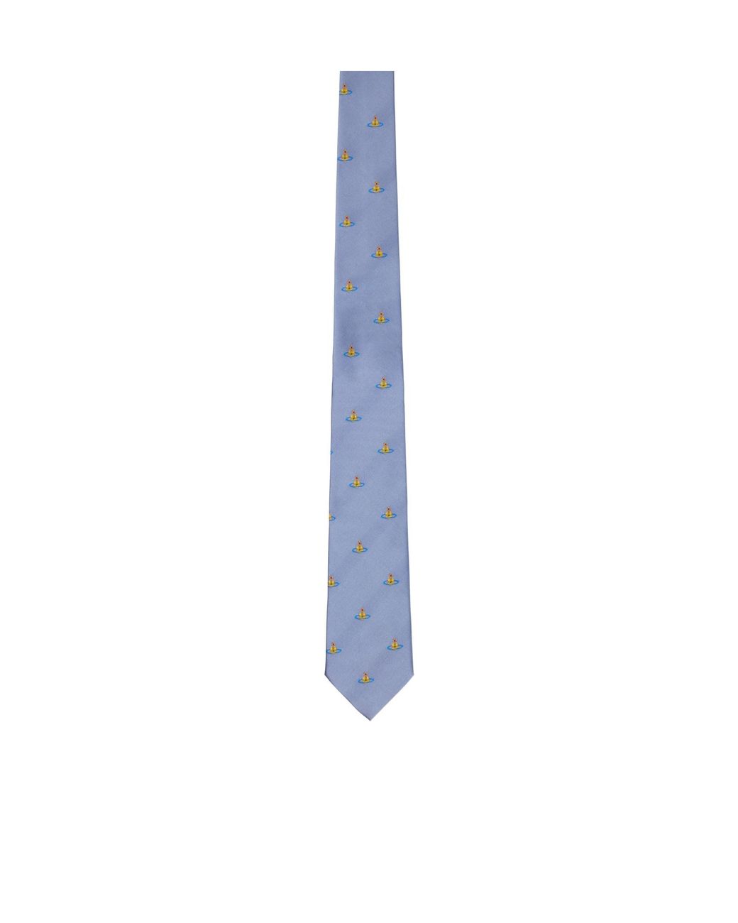 Vivienne Westwood Blue Mini Orb Tie for men