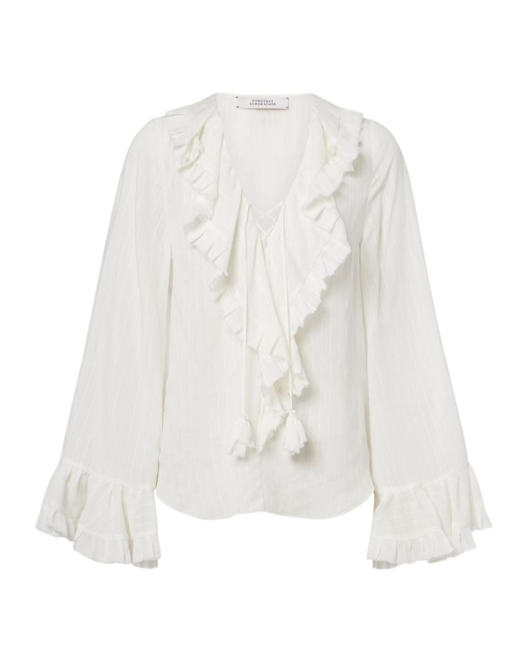 Dorothee Schumacher White Striped Blouse