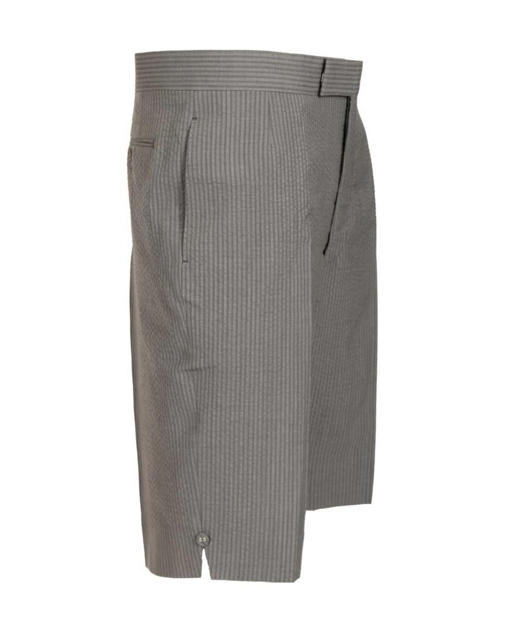 Thom Browne Gray Fit 1 Backstrap Tailored Shorts for men