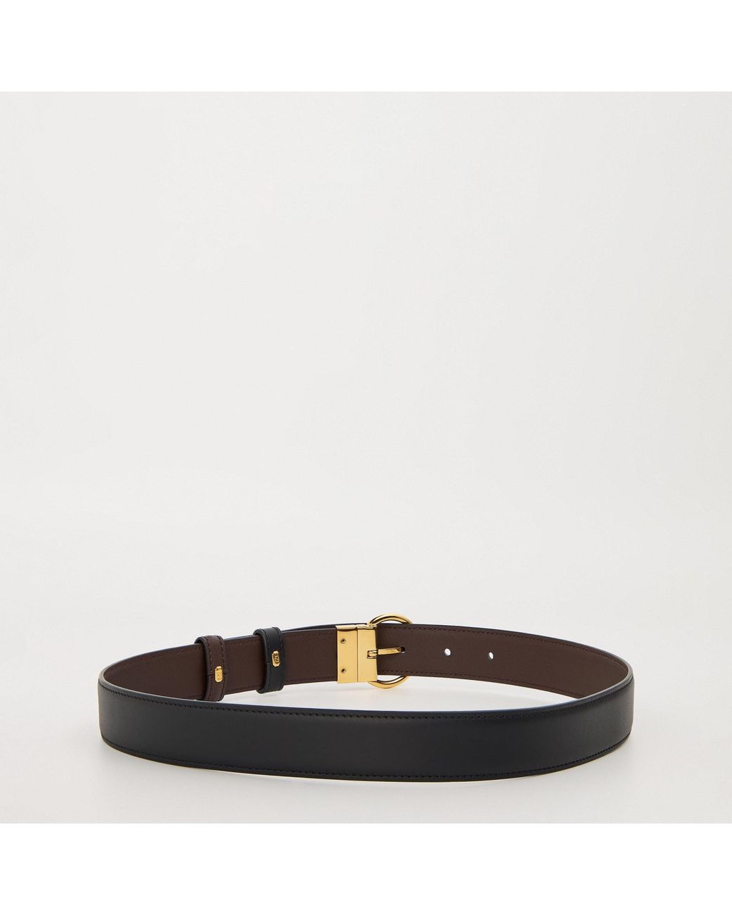 Fendi White Reversible Belt