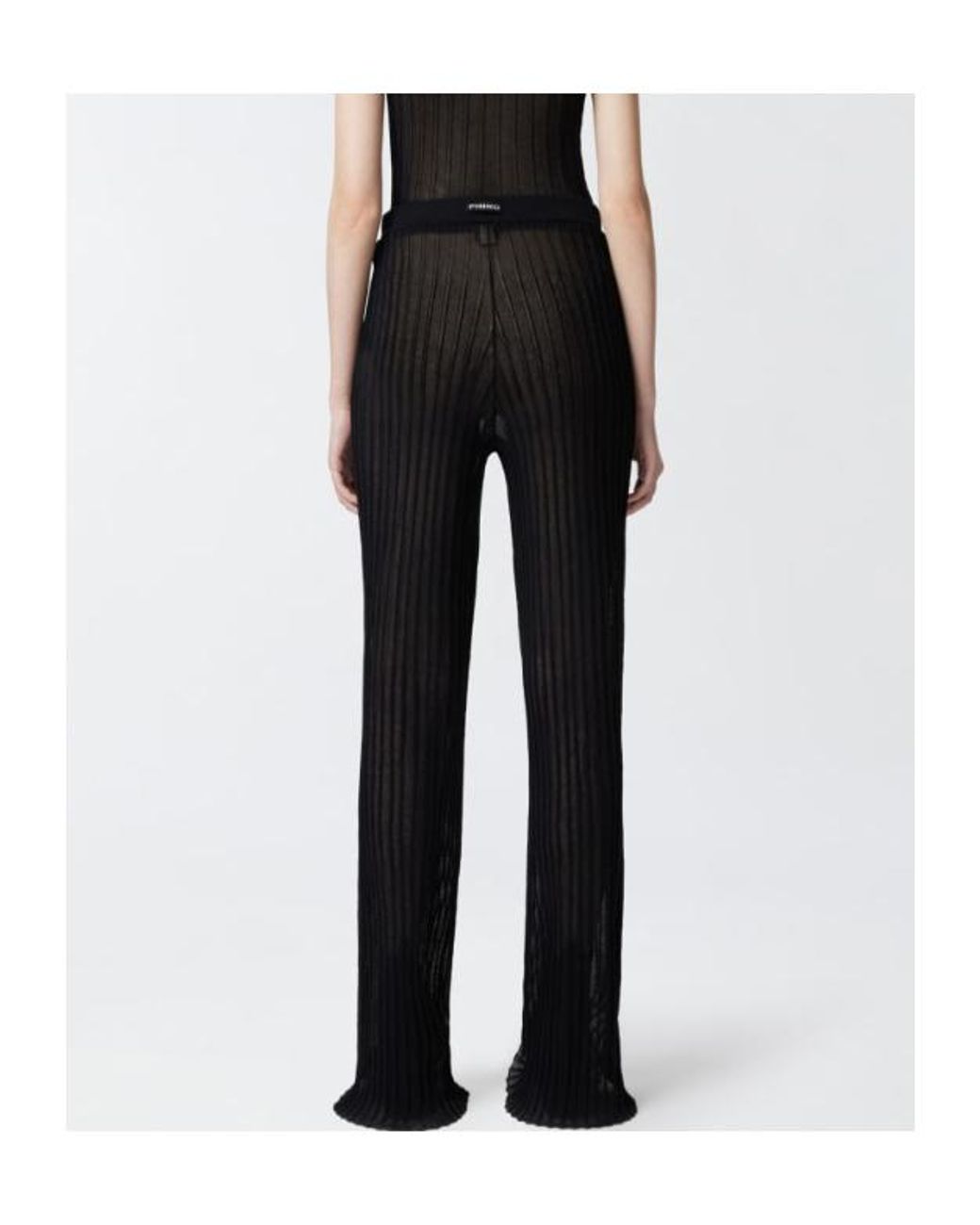 Pinko Black Pleated Flared Trousers