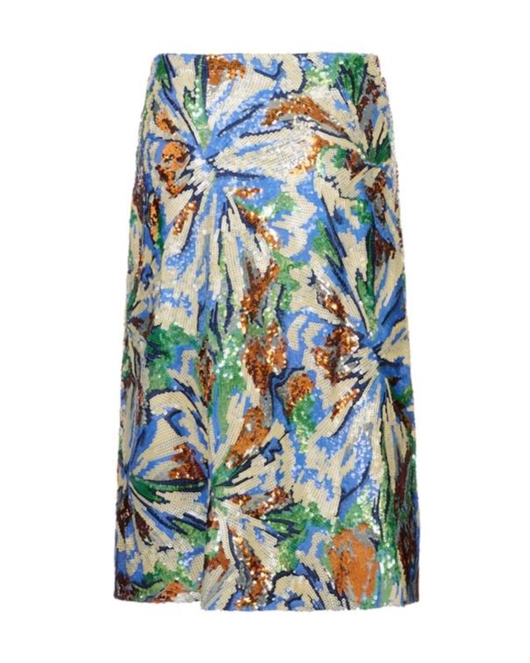 Rabanne Blue Patterned Skirt