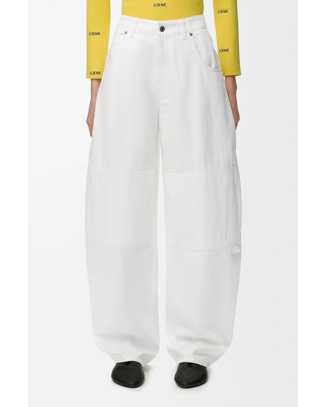 Loewe White Belt Loop Jeans