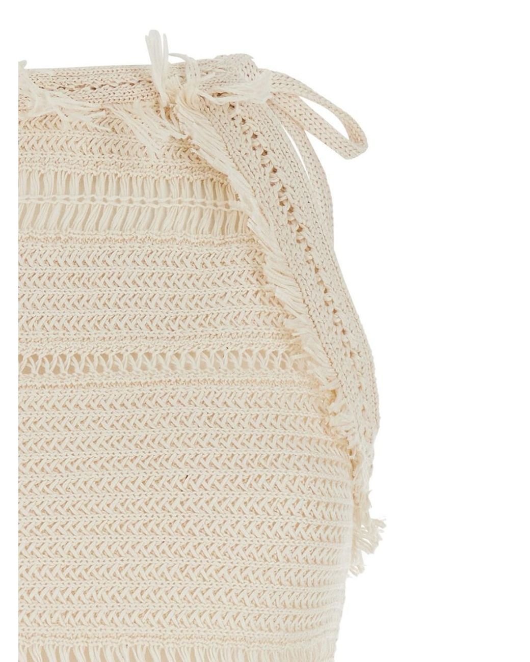 Isabel Marant Natural Isabel Marant Étoile Aralia Open Back Fringed Dress