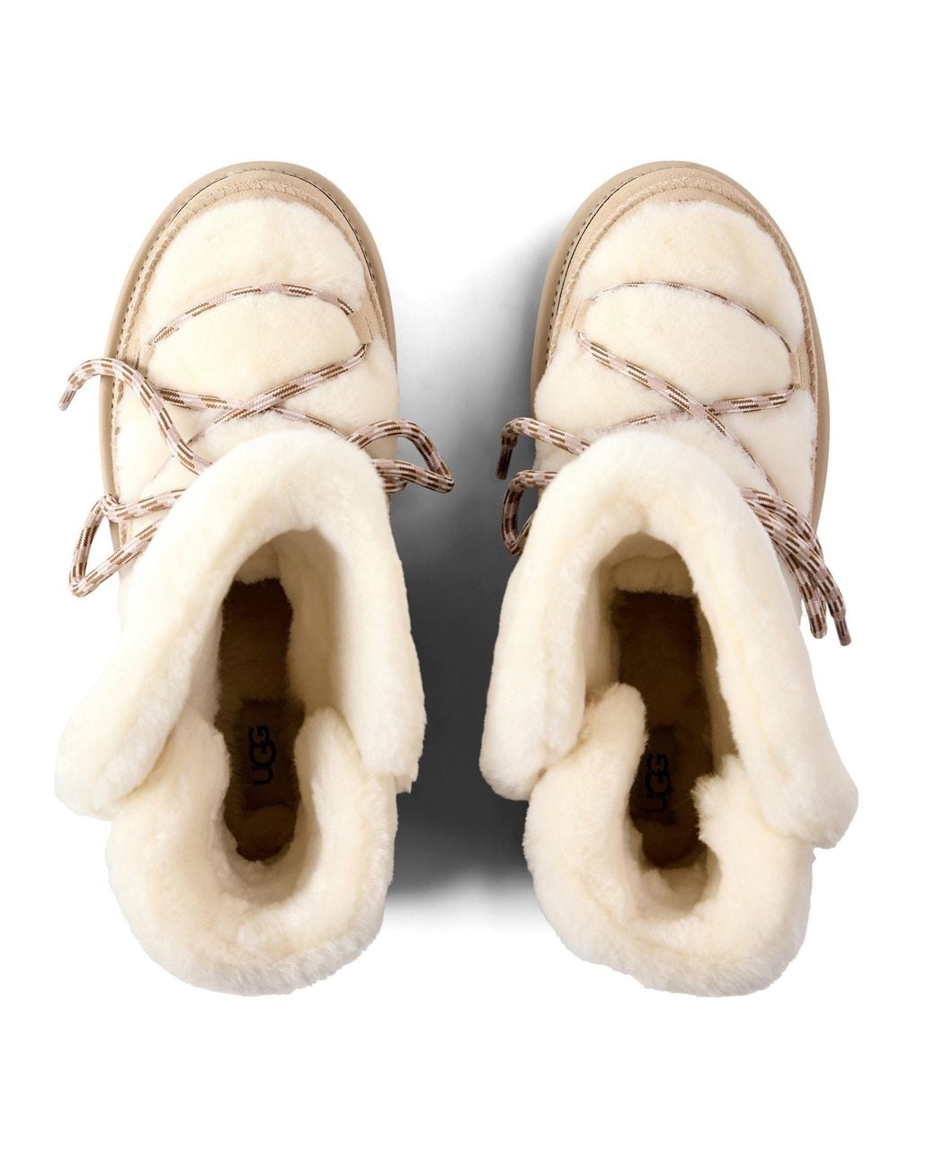 Ugg Natural Plush Lace-Up Snow Boot