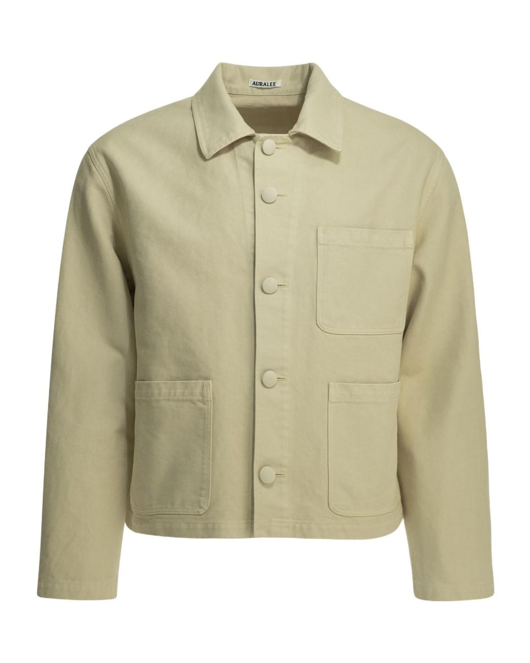 Auralee Green Patch-Pocket Coats for men