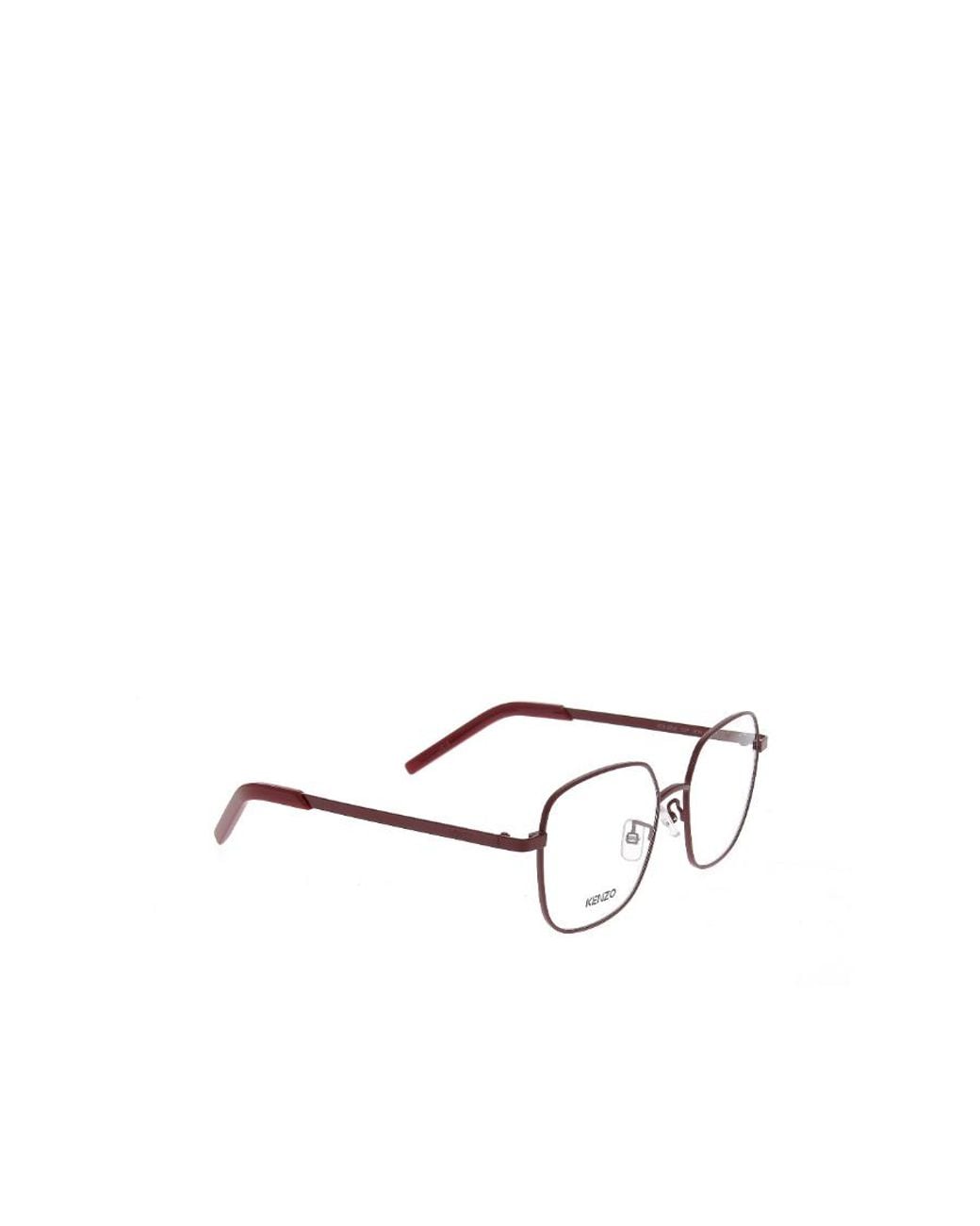 KENZO White Square Frame Glasses for men