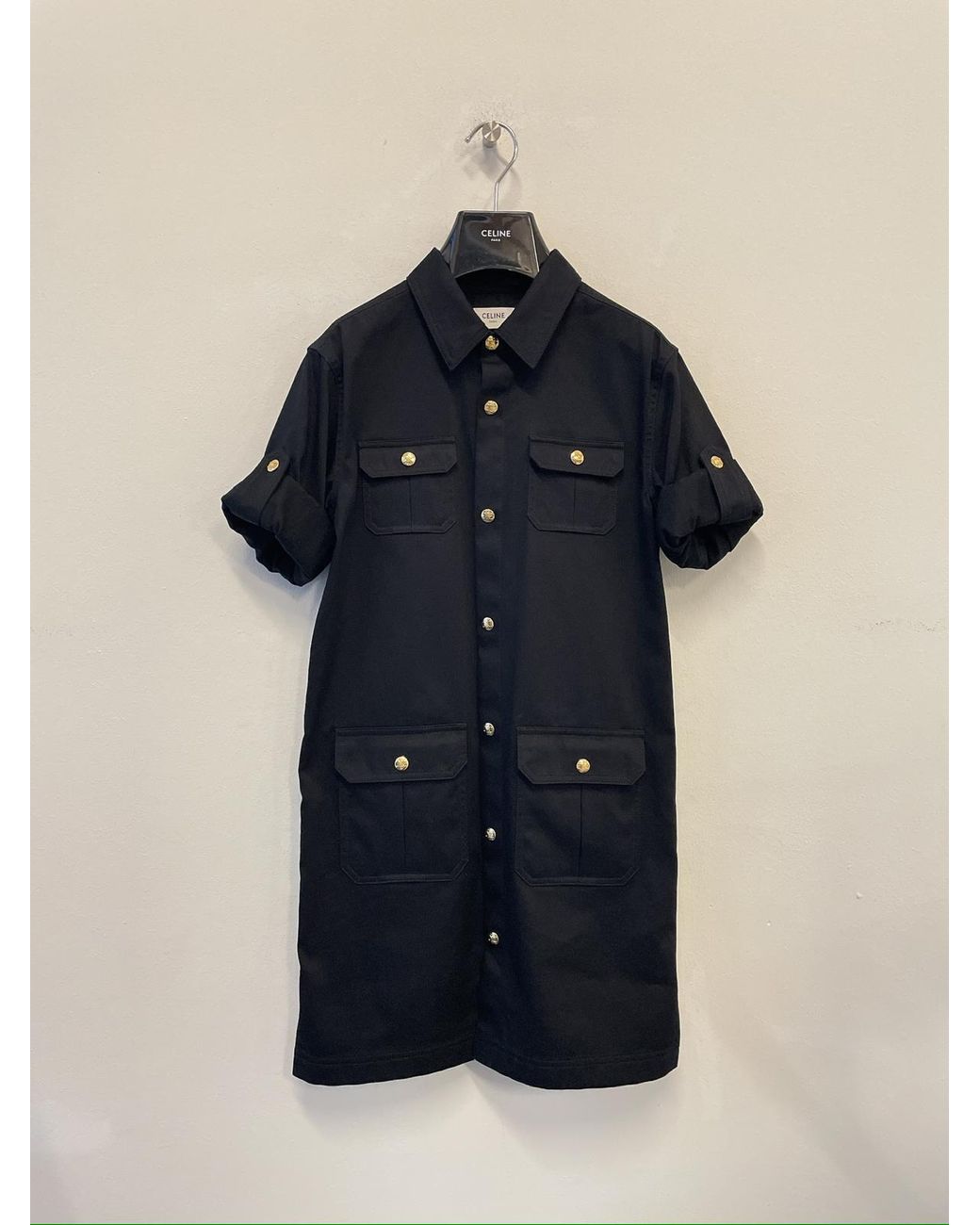 Céline Black Reporter Mini Dress