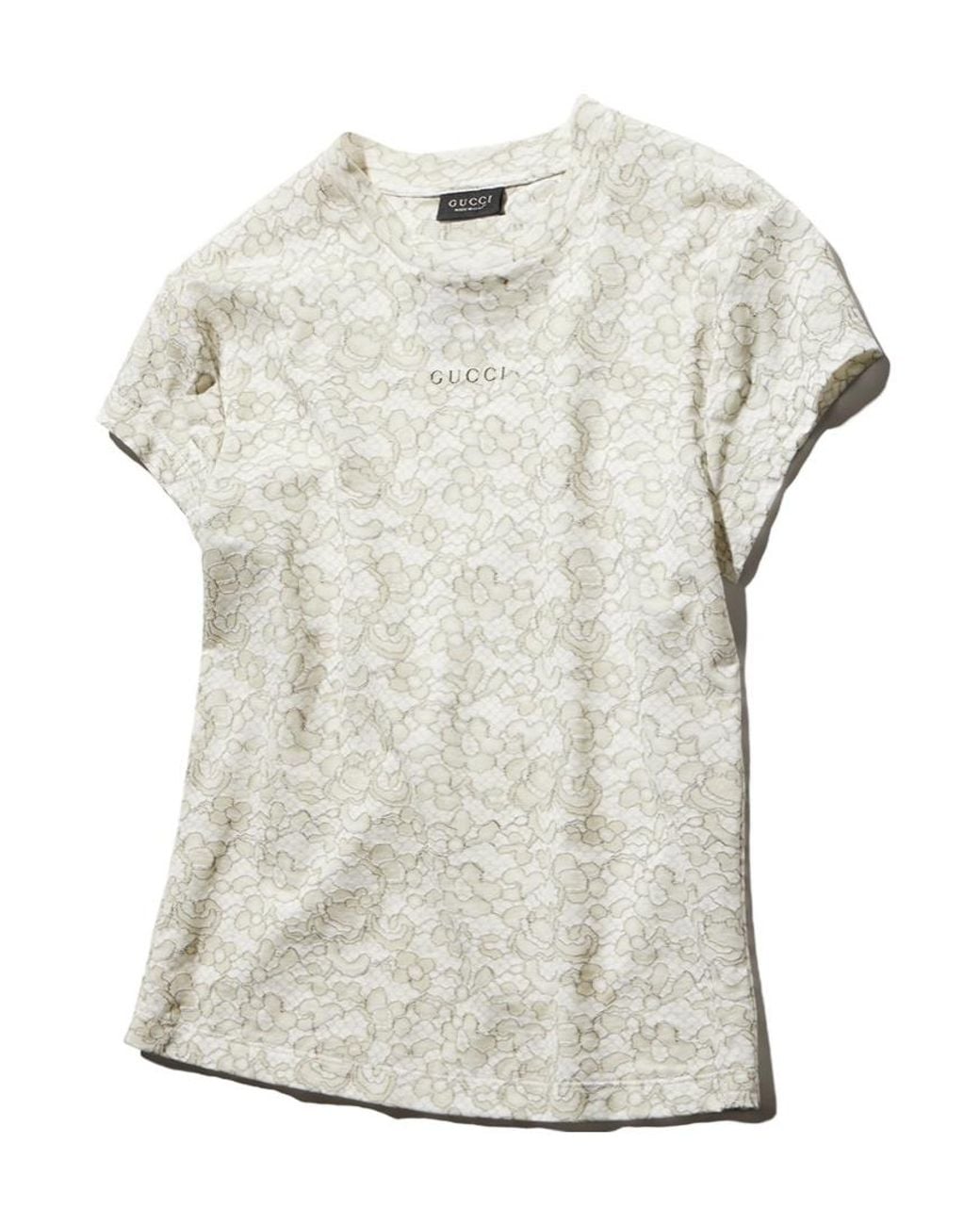 Gucci White Printed T-Shirt