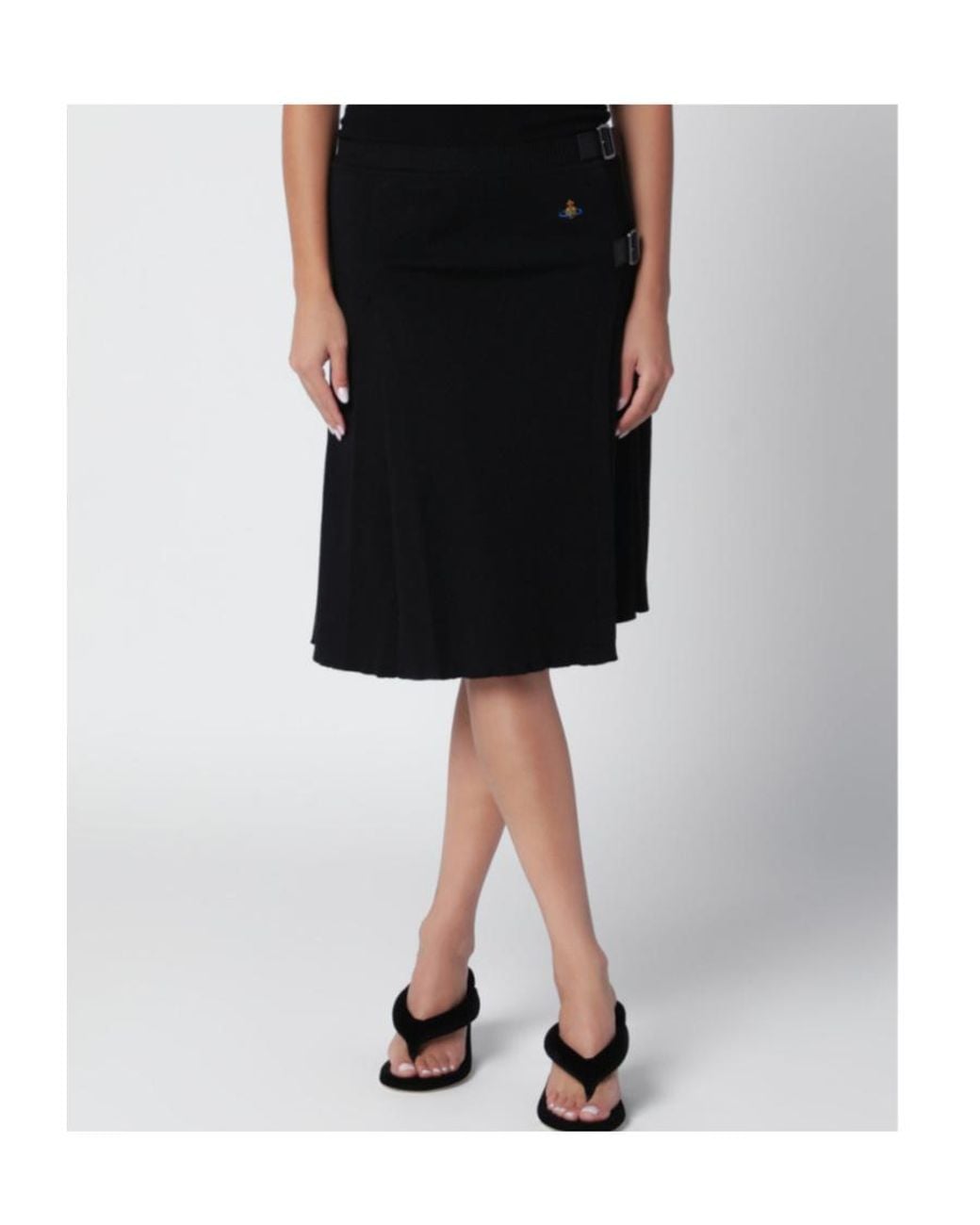 Vivienne Westwood Black Alex Kilt Pleated Pants