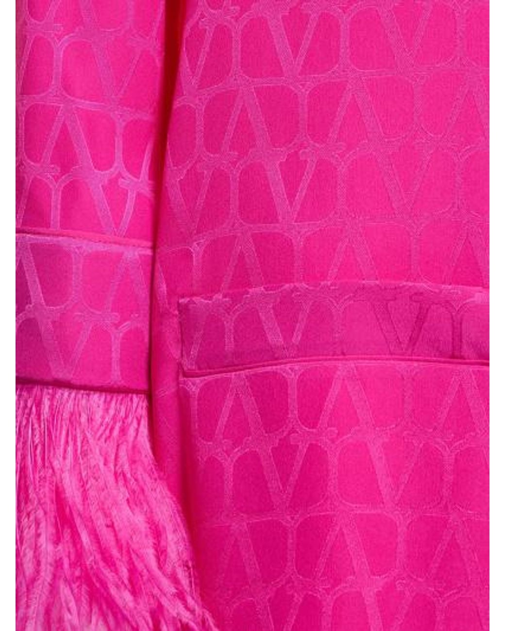 Valentino Pink Feather Logo Shirt