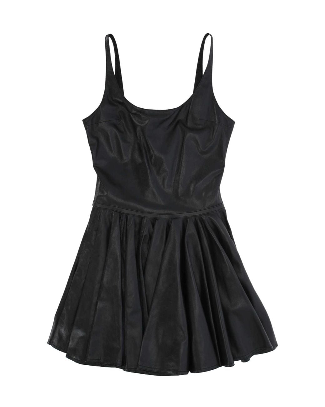 Haikure Black Lucrezia Leather Mini Dress