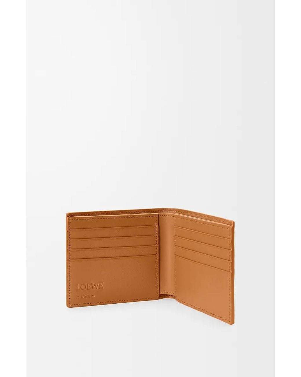 Loewe Brown Puzzle Edge Bifold Wallet for men