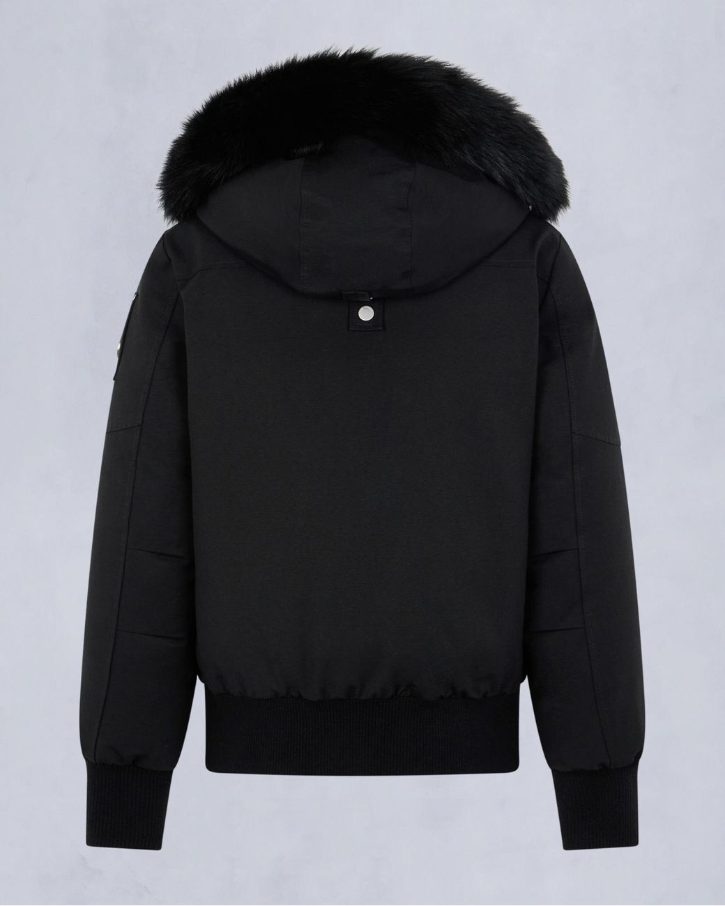 Moose Knuckles Black Hooded Zipped Jacket