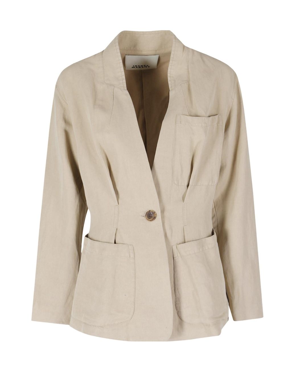 Isabel Marant Natural Soraya Single Breasted Blazer