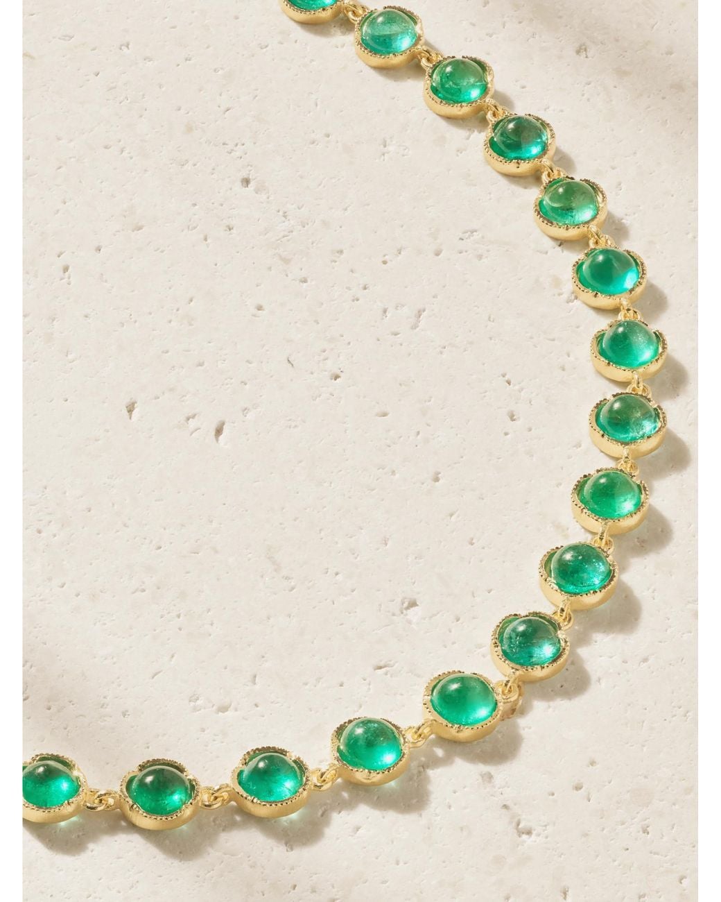 Irene Neuwirth Metallic 18-Karat Emerald Necklace