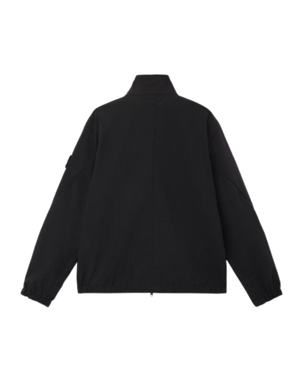 Stone Island Black High Neck Zip-Up Jacket for men