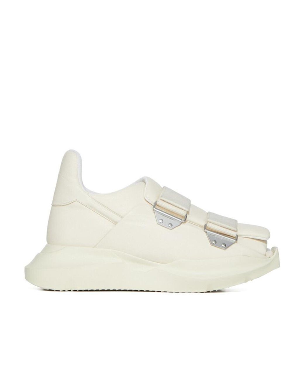 Rick Owens White Burritoghet Velcro Sandals for men