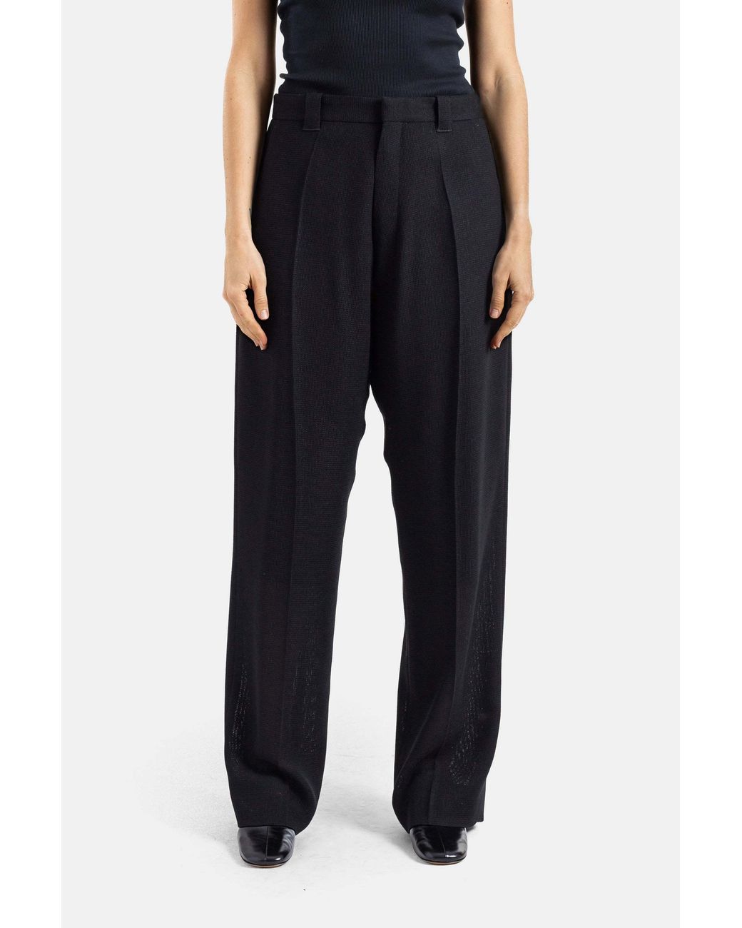 Phoebe Philo Black Casual Pants With Belt Loops