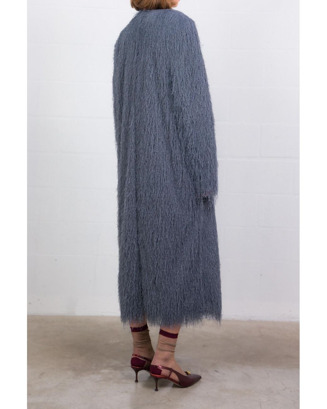Dries Van Noten Blue Long-Sleeved Coat