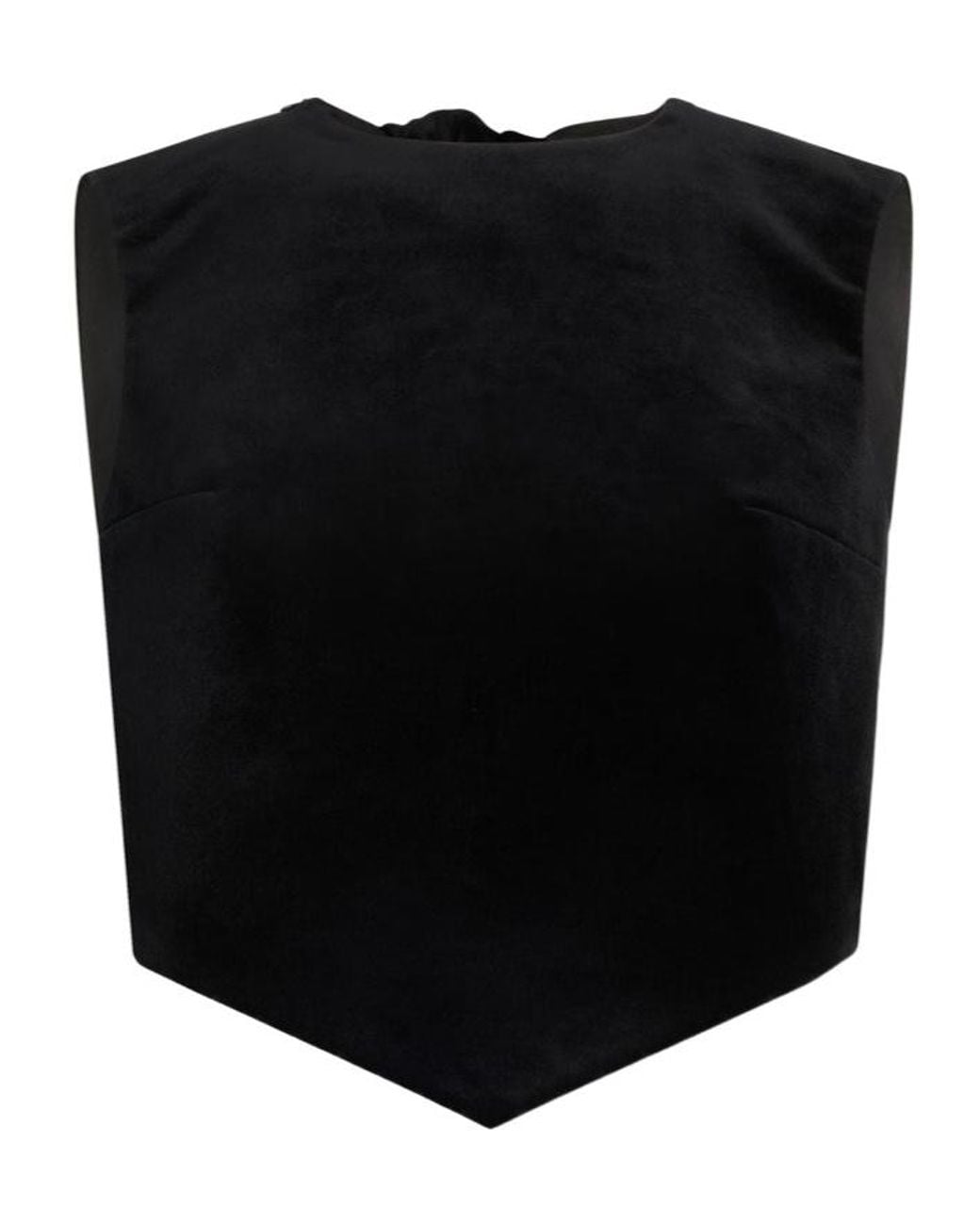 Patou Black Scarf Top