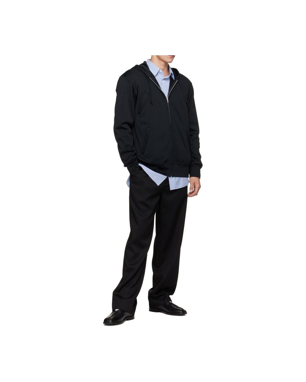 Comme des Garçons Black Four-Pocket Hoodie for men