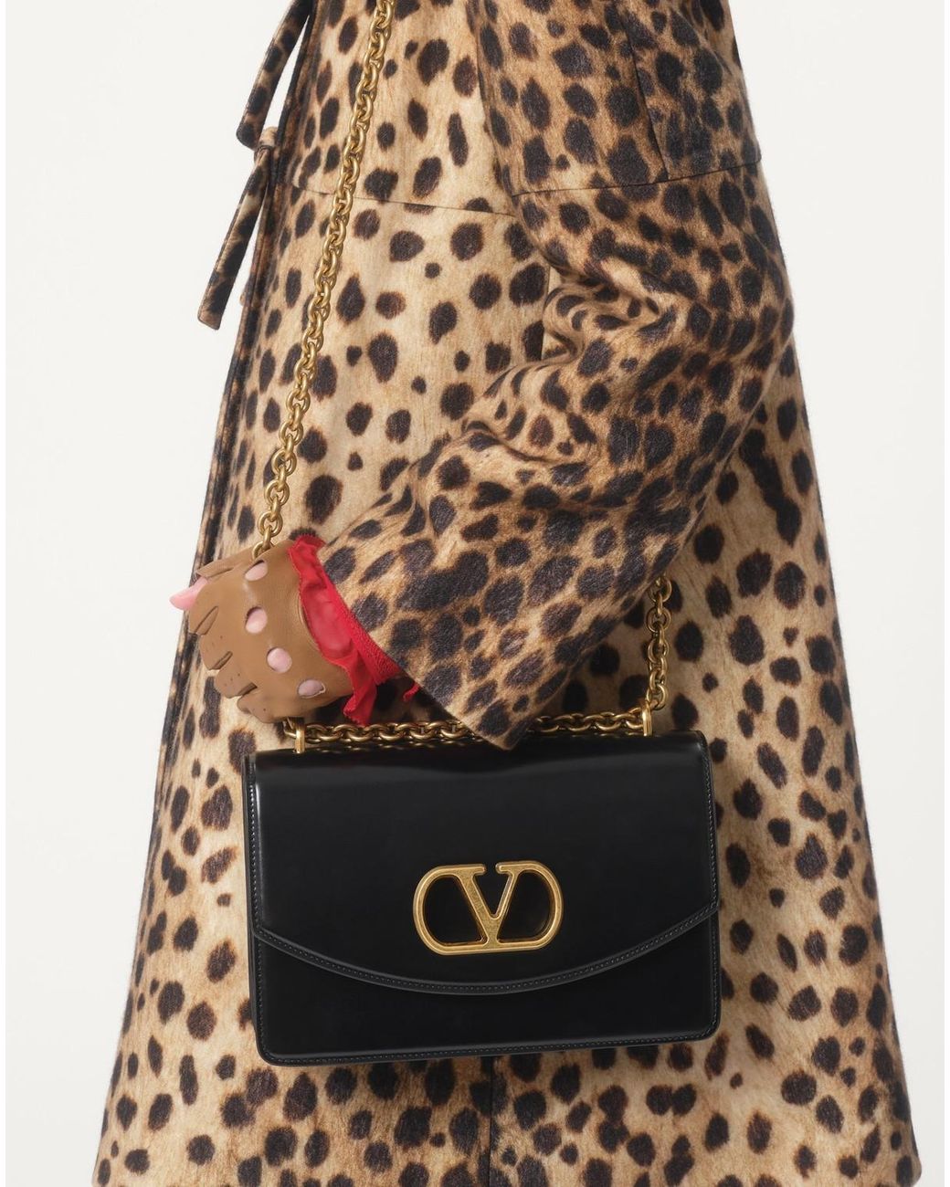 Valentino Natural Jaguar Spots Leopard Printed Coat