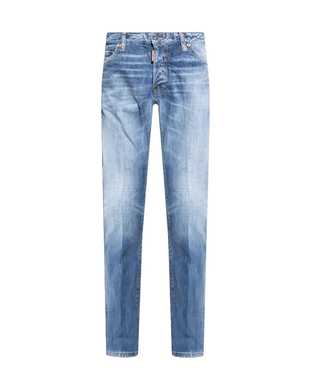 DSquared² Blue Cool Guy Logo Patch Denim Jeans for men