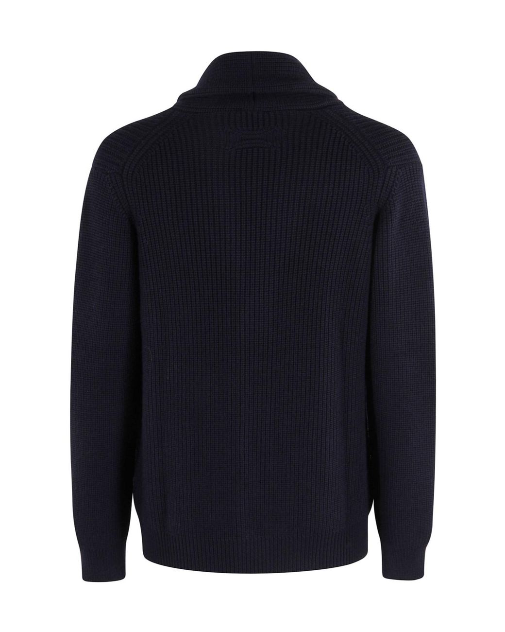 Drumohr Blue Long-Sleeve Knit Cardigan for men
