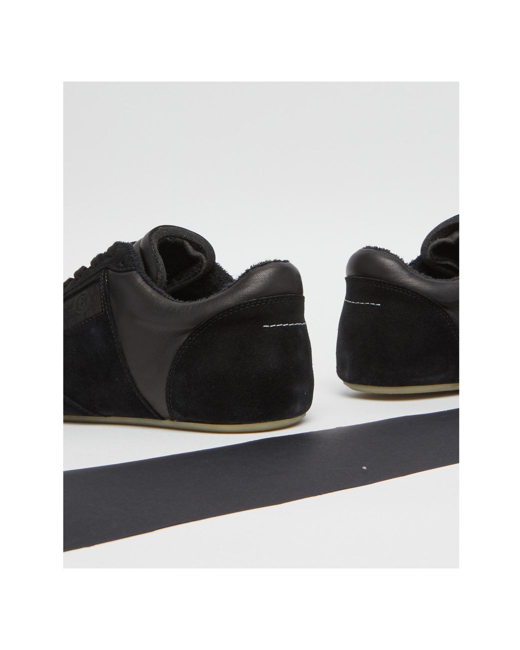 MM6 by Maison Margiela Black Anatomic Sneakers