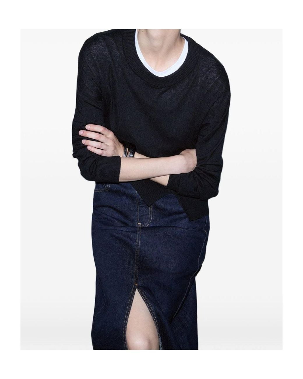 Liu Jo Blue Wool-Blend Sweater