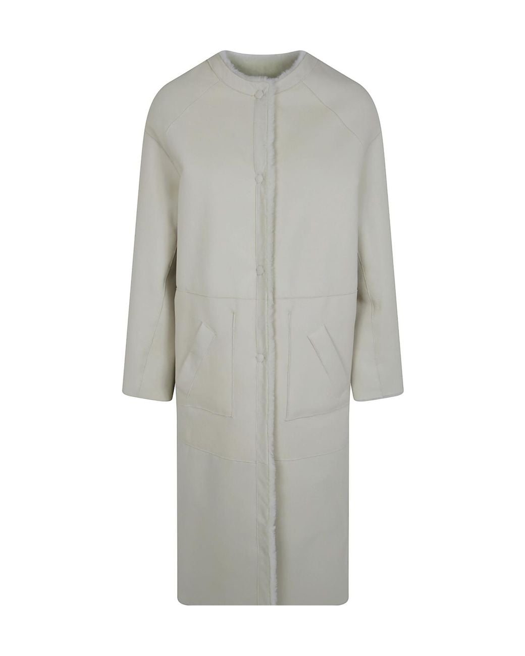 Blancha Gray Long-Sleeved Coat