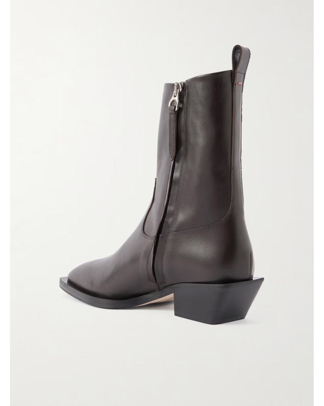 Aeyde Black Luis Leather Ankle Boots