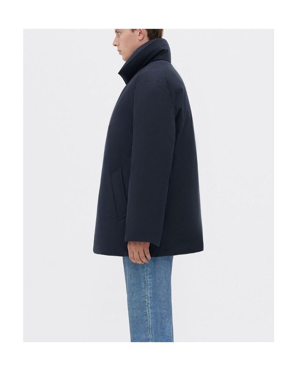 Bottega Veneta Blue Logo Cotton Clothes for men