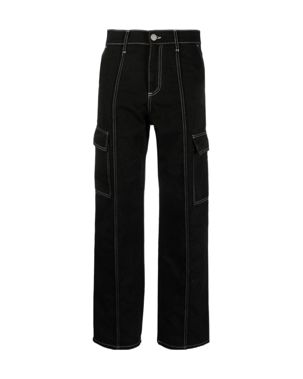 Philosophy Di Lorenzo Serafini Black Cargo Straight-Leg Jeans