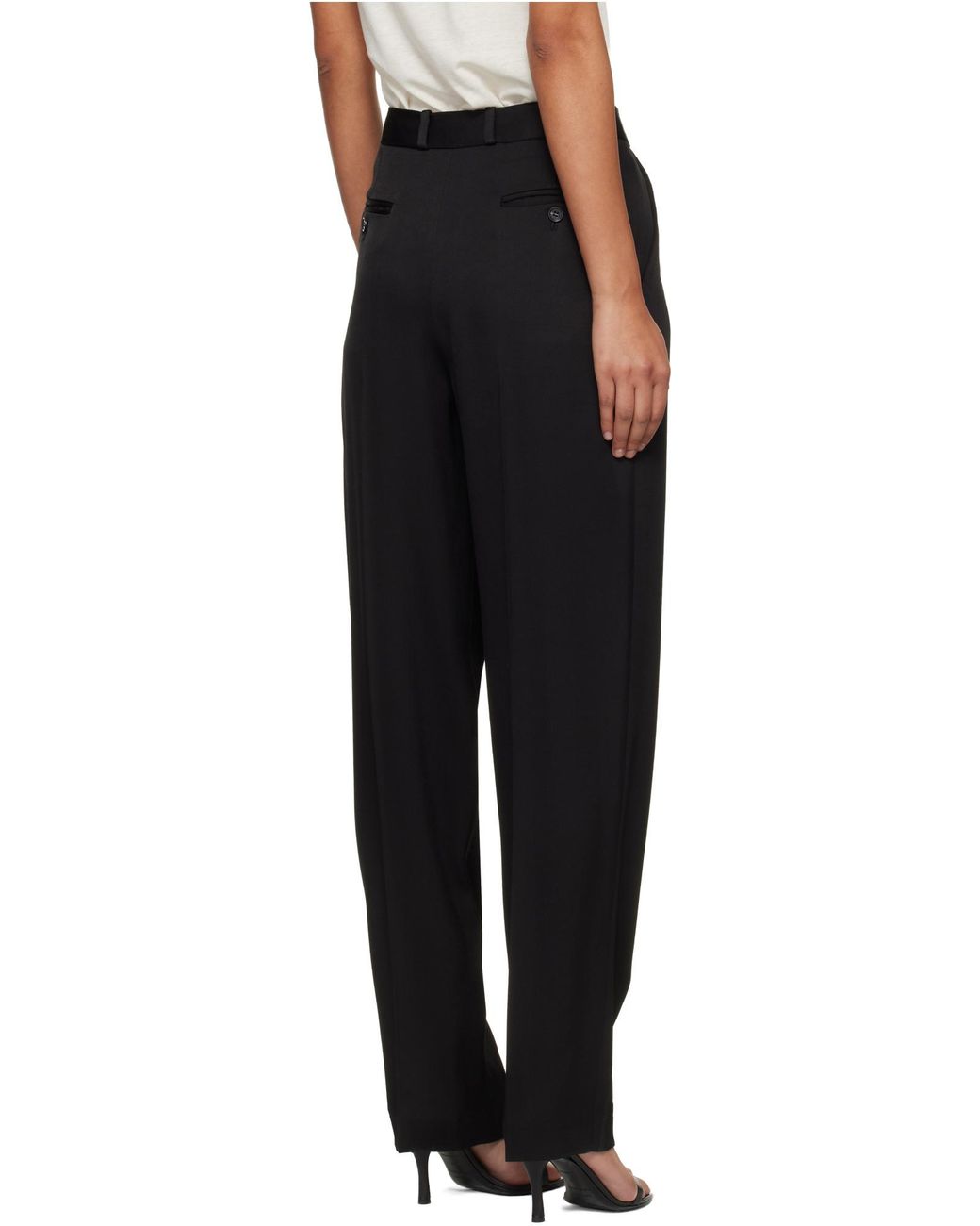 Loulou de Saison Black Alio Pleated Trousers