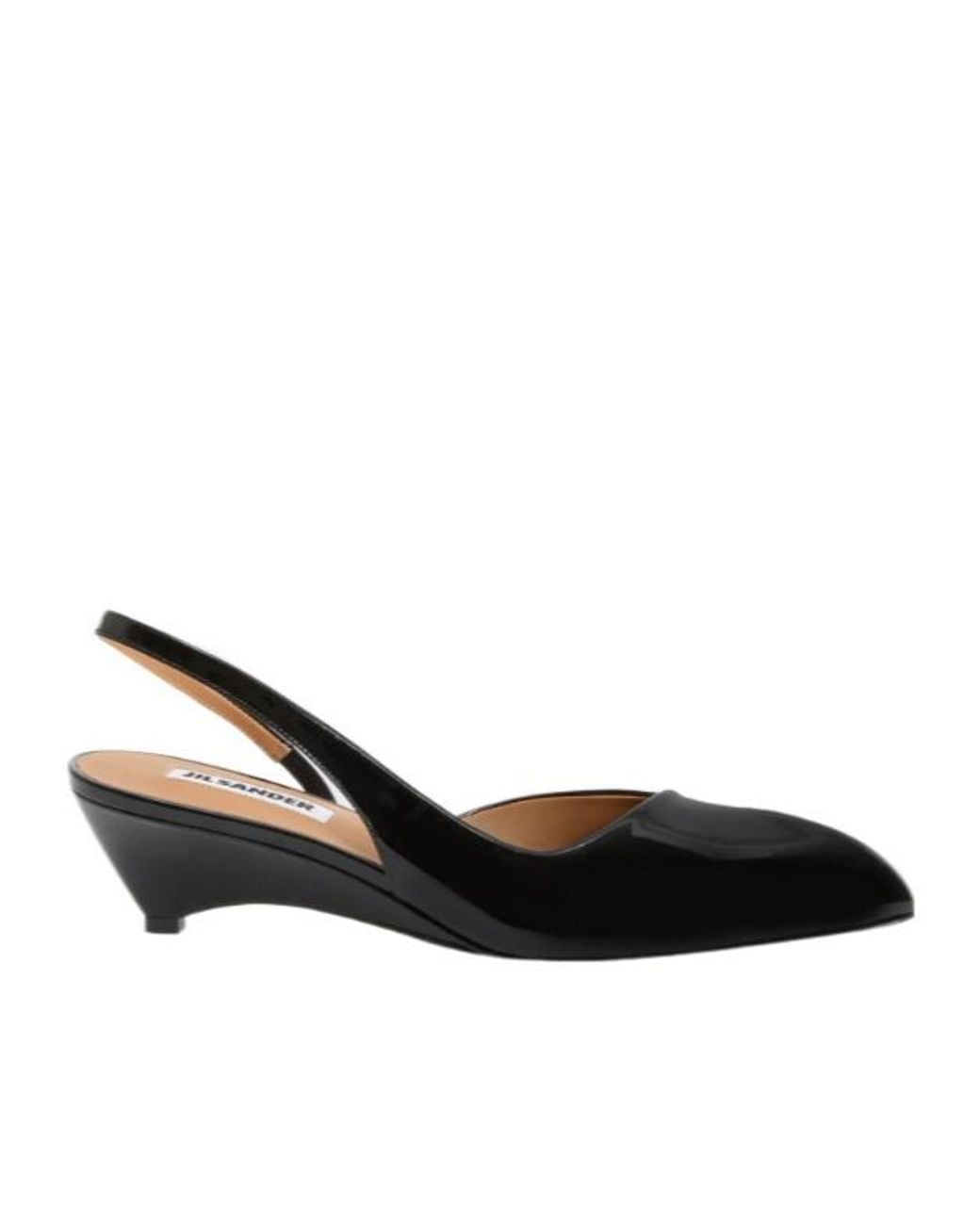 Jil Sander Multicolor Pointed Slingback Wedge Pumps