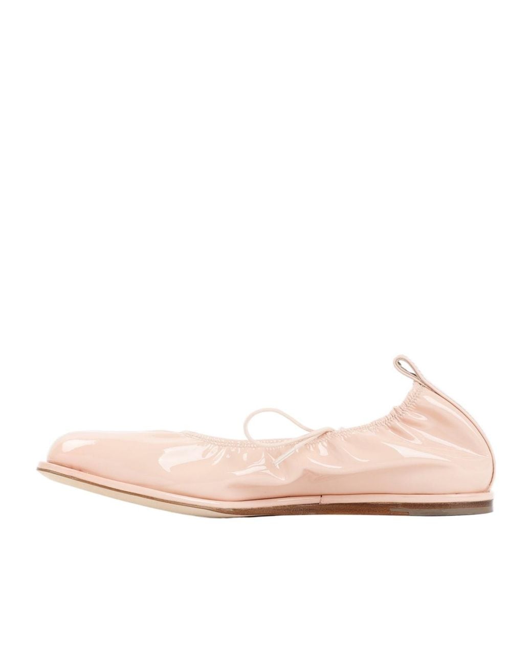 Simone Rocha Pink Bow Detail Ballet Flats