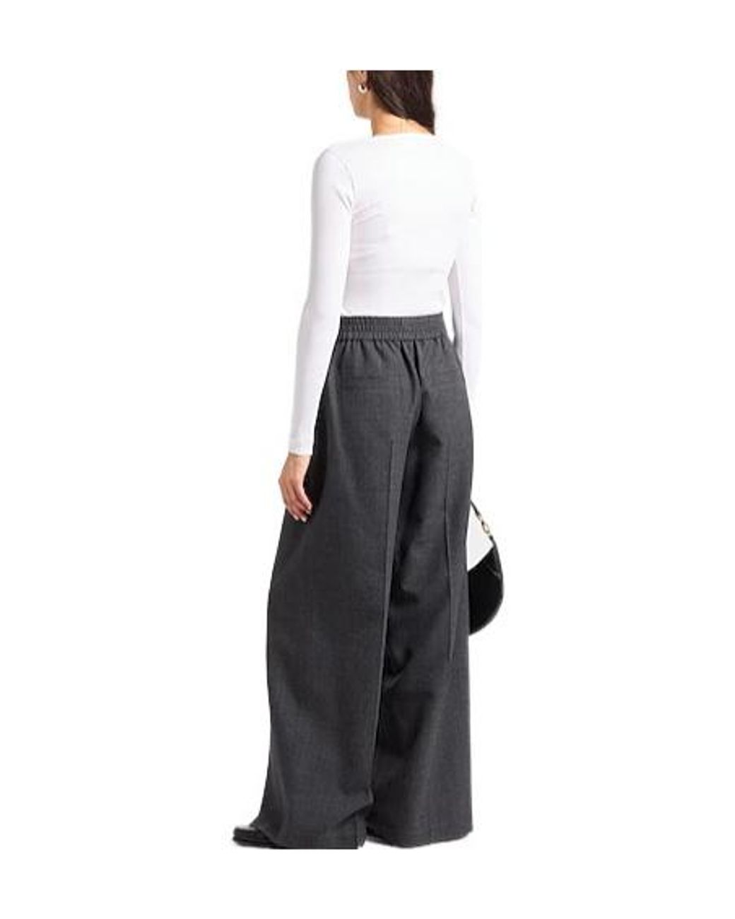 Brunello Cucinelli White Lightweight Stretch Knit Sweater