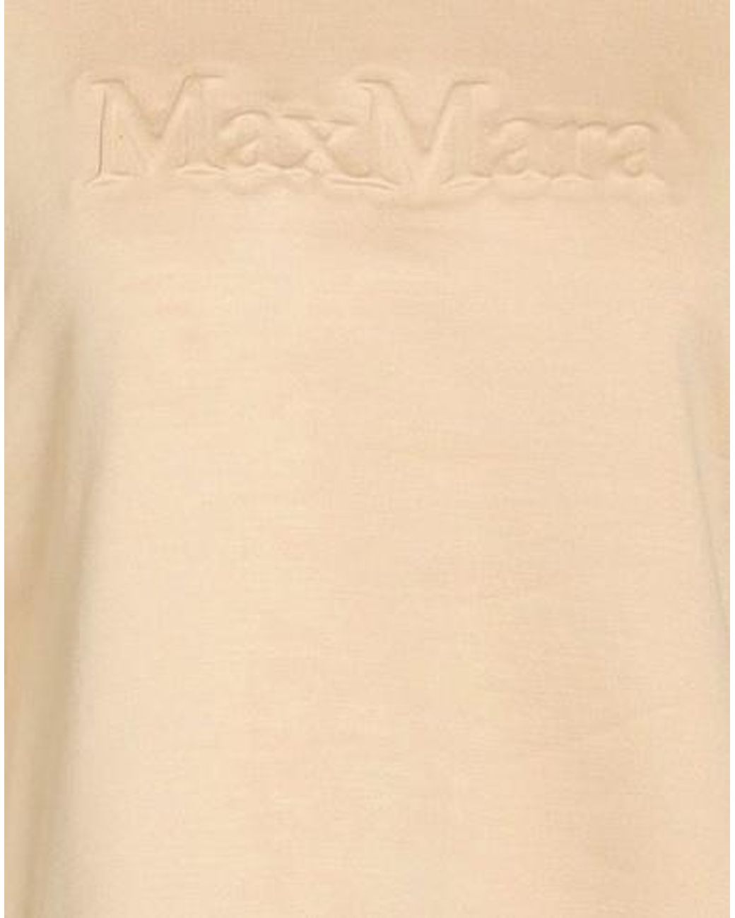 Max Mara Natural Minimal Crew Neck Long Sleeve T-Shirt